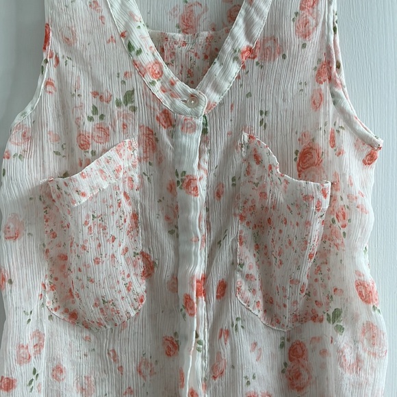 RVCA button down floral tank - Picture 4 of 5